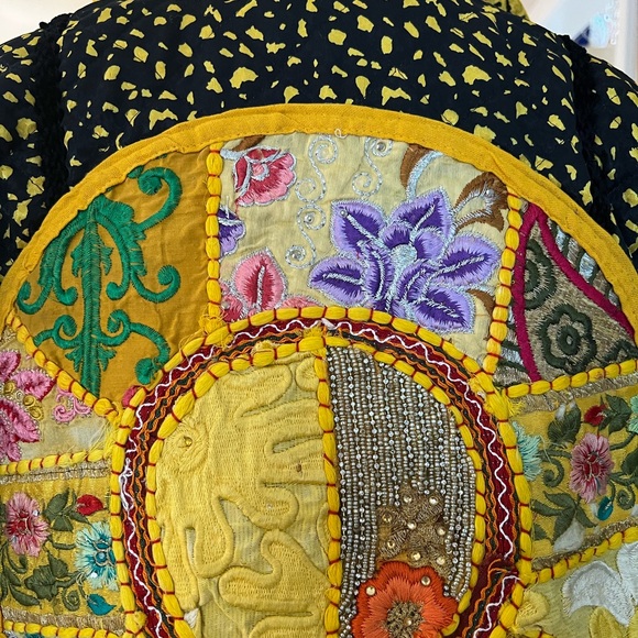 Reworked Vintage 80’s REVERSIBLE Satin Boho Jacket - Picture 5 of 14